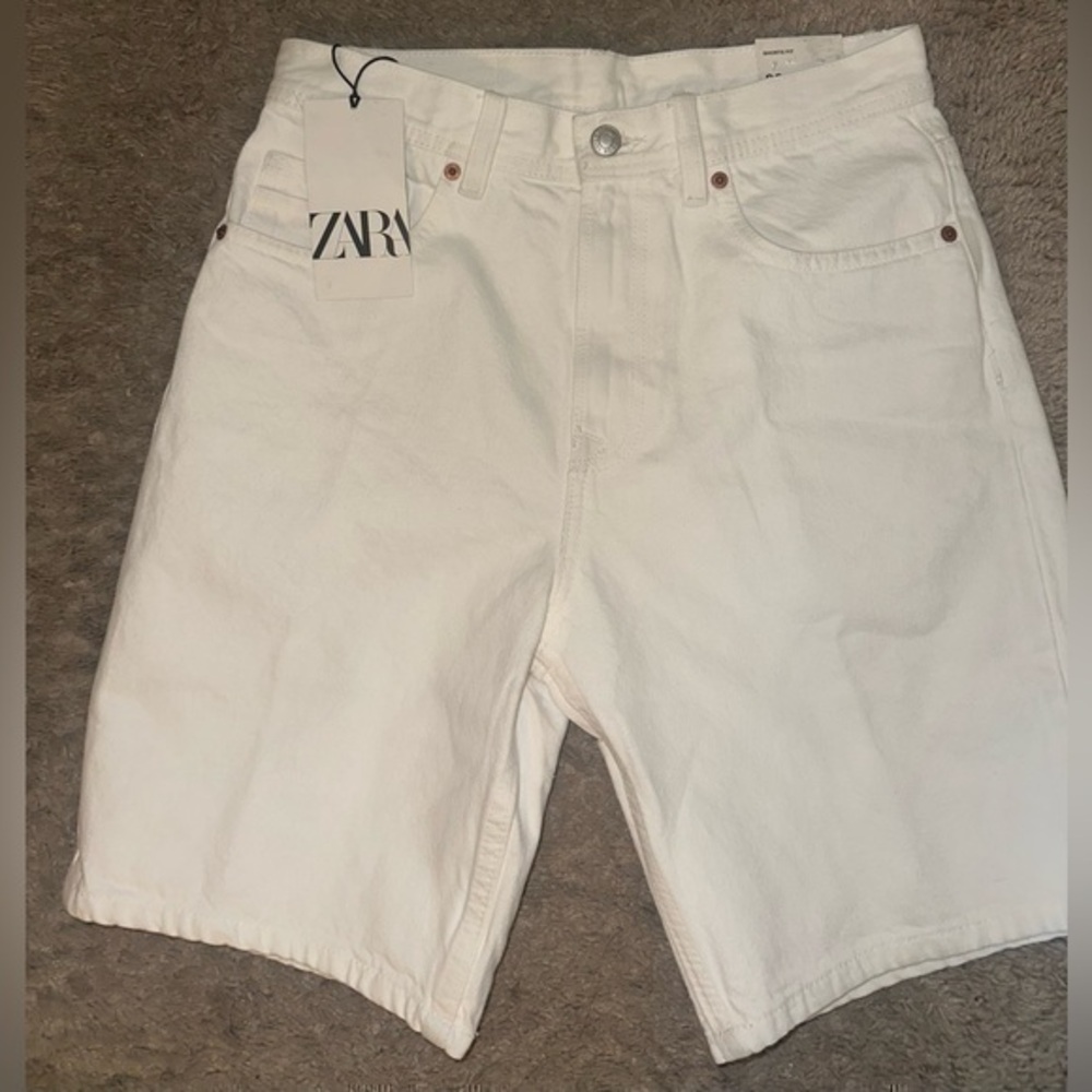 New men’s white denim standards Zara jean shirts size 30